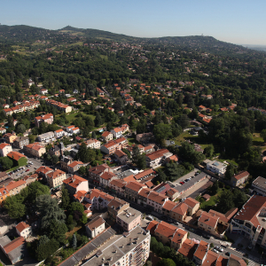 Champagne-au-Mont-d'Or vue du ciel © Ville de Champagne-au-Mont-d’Or