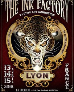 Affiche du Salon Ink Factory - La Sucrière 2018