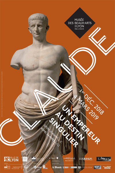 Affiche de l'exposition Claude, un empereur au destin singulier - Musée des Beaux-arts de Lyon