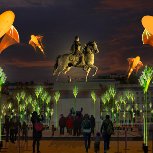 Prairie éphémère par TILT et Porté par le vent - Fête des Lumières 2019