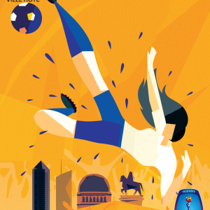 Affiche de la FWWC 2019 / Lyon