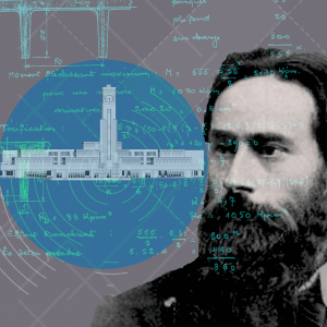 Affiche de l'exposition "Le maire et l'Architecte"