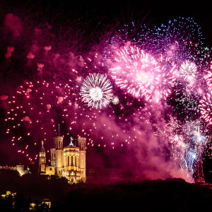 Le feu d'artifice du 14 juillet à Lyon © www.b-rob.com