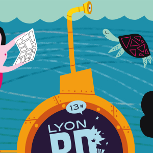 L’affiche de cette 13e édition du Lyon BD Festival est réalisée par Pénélope Bagieu.