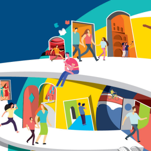 Affiche des Journées européennes du Patrimoine 2020 dans le Grand Lyon